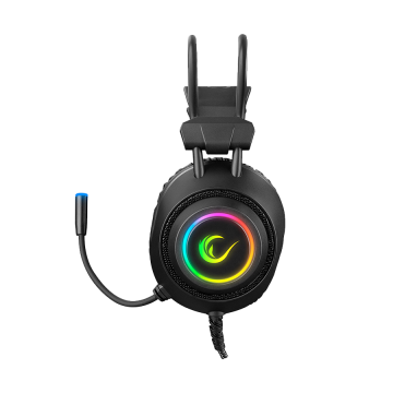 Slušalice sa mikrofonom gaming RAMPAGE RM-K19 RAGING PLUS Black USB 7.1 Version RGB Led Gaming Headset with Microphone, 32915