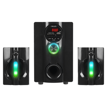 Zvučnici 2.1 gaming Mikado MD-95BT 2 1 20W Black Multimedia FM/BT/SD/USB Speaker, 39525