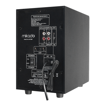 Zvučnici 2.1 gaming Mikado MD-95BT 2 1 20W Black Multimedia FM/BT/SD/USB Speaker, 39525