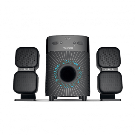Zvučnici 2.1 gaming Mikado MD-360BT 2 1 38W BT/AUX/USB/FM/LED Display Multimedia Speaker, 36904