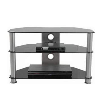 Stalak za TV GNC AVS040-1200, staklo black/silver 1200x400x500mm