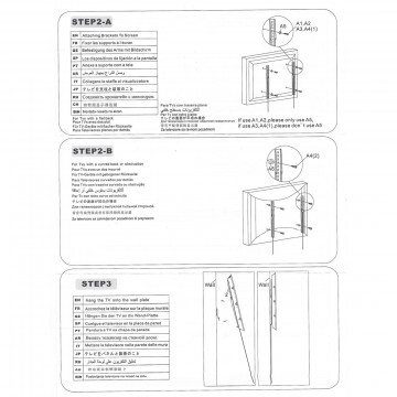 Zidni nosač GNC PSW530SF, 32″-65″, 30kg, VESA 400×400, super slim profile 18mm