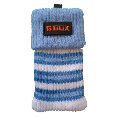 Čarapica za mobilni telefon SBOX MCF-S13 plavo-bijela 65x100mm