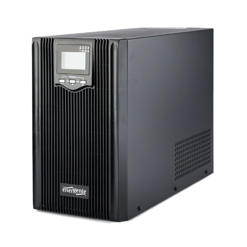 UPS GEMBIRD EG-UPS-PS3000-02, 3000 VA pure sine wave UPS, LCD display, 3 x Schuko + 3 x C13 outputs, USB, black