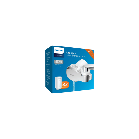 PHILIPS AWP3705P3/10 X-Guard filter za vodu za slavinu, digitalni prikaz, 1000 l, 3 uloška