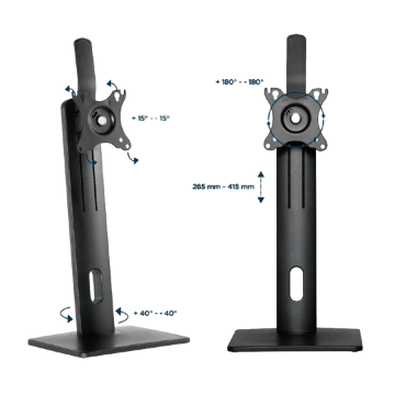 POSTOLJE NOSAČ ZA MONITOR GEMBIRD, MS-D1ST-01, Full-motion touchscreen desk stand