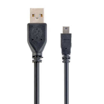 USB 2,0 PRO kabal A-mini 5PM 30cm, GEMBIRD CCP-USB2-AM5P-1