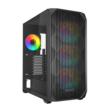 Kućište SHARKOON gaming, AK3 RGB Black ATX, ventilator 4x120mm