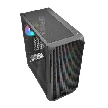 Kućište SHARKOON gaming, AK3 RGB Black ATX, ventilator 4x120mm