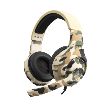 Slušalice sa mikrofonom gaming Snopy SN-8800 GAMETIME Camouflage Pattern PC 3,5M PS4-XBOX-Mobile Gaming Headset with Adjustable 