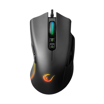 Miš gaming RAMPAGE SMX-R22 PhoenIX V2 Black, 7 key RGB 12800DPI, 31393