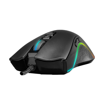 Miš gaming RAMPAGE SMX-R22 PhoenIX V2 Black, 7 key RGB 12800DPI, 31393