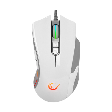 Miš gaming RAMPAGE SMX-R22 PhoenIX V2 White 7 key RGB 12800DPI, 39102