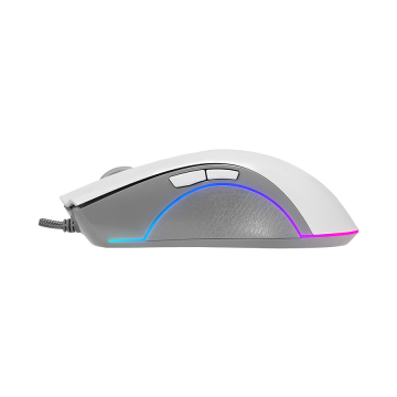 Miš gaming RAMPAGE SMX-R22 PhoenIX V2 White 7 key RGB 12800DPI, 39102
