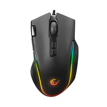 Miš gaming RAMPAGE SMX-G72 GREEDY 8 KEYS, Double Click Real RGB Backlit,Macro Programable, 33362