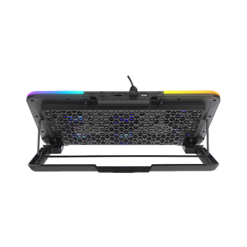 Postolje za notebook gaming Rampage SIXPOWER R9 6 Fan RGB Lighted Notebook Cooler with Phone Holder, 39394