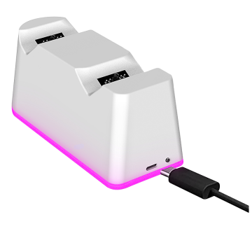Charging Station gaming RAMPAGE RP-PS5 PlayStation 5 RGB Lighted Fast Charging Station, 37087
