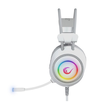 Slušalice sa mikrofonom gaming RAMPAGE RM-K19 RAGING PLUS White USB 7.1 Surround RGB LED Gaming Headset with Microphone, 40176