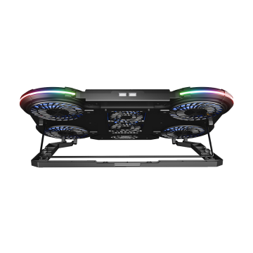 Postolje za notebook gaming Rampage PROTE R6 RGB Lighted Notebook Cooler Stand with Phone Holder and 6 Fans, 39395