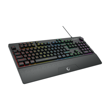 Tastatura gaming RAMPAGE KB-GX65 SIMULA USB RGB illuminated 4 Macro-key English Layout wrist-supported, 42183