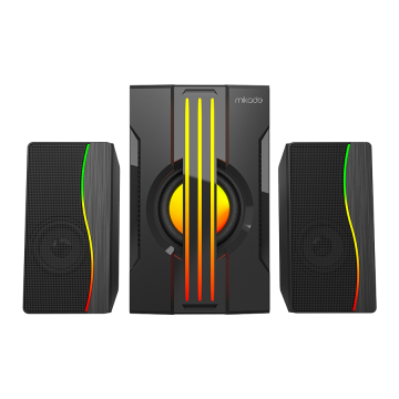 Zvučnici 2.1 gaming Mikado MD-254 2 1 25W (5W*2 15W) USB SD FM FM Bluetooth supported RGB sound system, 40116