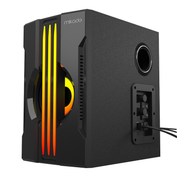 Zvučnici 2.1 gaming Mikado MD-254 2 1 25W (5W*2 15W) USB SD FM FM Bluetooth supported RGB sound system, 40116