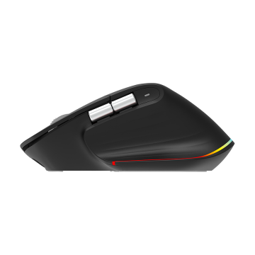 Miš Everest SMW- 178 Handy 2in1 Bluetooth 2,4GHz Black Rechargeable 4000 DPI Horizontal/Vertical Wheel Ergonomic RGB Mouse, 4104