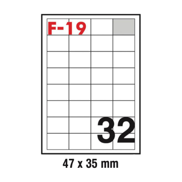 NALJEPNICA 47 X 35 FORNAX F-19 ,100/1