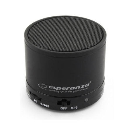 Zvučnik BLUETOOTH ESPERANZA FM RITMO, FM Radio, microSD, USB, black, EP115K