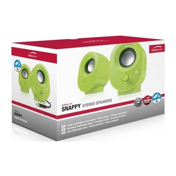 Zvučnici 2.0 SPEEDLINK SNAPPY Stereo, green, USB, SL-8001-GN