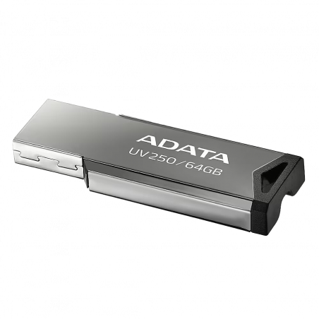 USB Memory stick Adata 64GB UV250 2.0 Silver Metal Style AUV250-64G-RBK