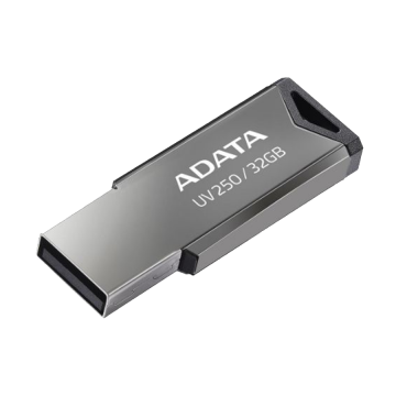 USB Memory stick Adata 32GB UV250 2.0 Silver Metal Style AUV250-32G-RBK