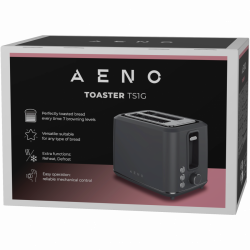 AENO toster sivi, 2 utora, 1080 W, 7 nivoa tostiranja