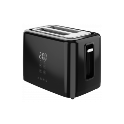 AENO toster crni, 2 kriške, 930 W, digitalni prikaz, 7 stupnjeva prženja