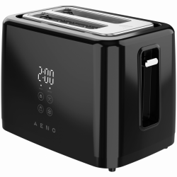 AENO toster crni, 2 kriške, 930 W, digitalni prikaz, 7 stupnjeva prženja