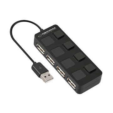 USB HUB ESPERANZA, 4 PORT USB 2.0 EA161
