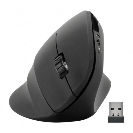 Miš SPEEDLINK PIAVO Ergonomic Vertical Mouse – Wireless, rubber-black, SL-630019-RRBK