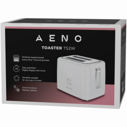 AENO toster bijeli, 2 kriške, 780-930W, 7 nivoa tostiranja