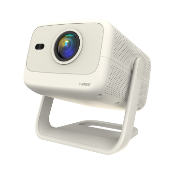 Projektor EVEREST PJ05 Adonis Cream/White Auto Focus 1920*1080P 12,000 Lumens Android 9.0 4K Supported Full HD Projector, 39829