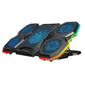 Postolje za notebook gaming RAMPAGE 9″-17″ Addison Rampage AD-RC14 X-RANGER 10 Mode RGB 1*125mm 4*70mm Fan, 40505