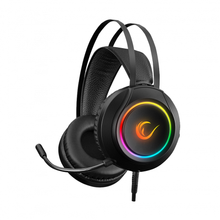 Slušalice sa mikrofonom gaming RAMPAGE RM-K45 ORBIT-S Black RGB Led 7.1 Gaming Headset with Microphone, 35150