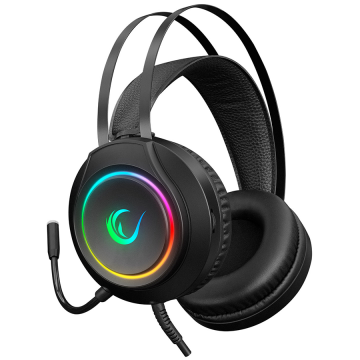 Slušalice sa mikrofonom gaming RAMPAGE RM-K45 ORBIT-S Black RGB Led 7.1 Gaming Headset with Microphone, 35150