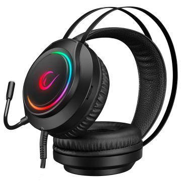 Slušalice sa mikrofonom gaming RAMPAGE RM-K45 ORBIT-S Black RGB Led 7.1 Gaming Headset with Microphone, 35150