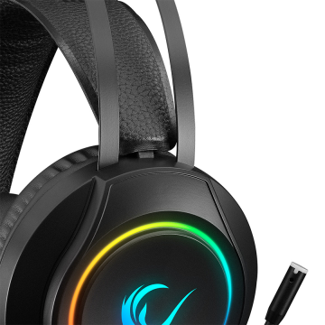 Slušalice sa mikrofonom gaming RAMPAGE RM-K45 ORBIT-S Black RGB Led 7.1 Gaming Headset with Microphone, 35150