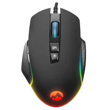 Miš gaming Everest Everest RAGE-X2 Usb Black 800/1600/3200/4800/6400 DPI,, 7D, Sunplus 199 Gaming Mouse, 35122