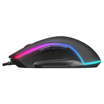 Miš gaming Everest Everest RAGE-X2 Usb Black 800/1600/3200/4800/6400 DPI,, 7D, Sunplus 199 Gaming Mouse, 35122