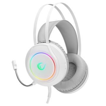 Slušalice sa mikrofonom gaming RAMPAGE RM-K45 ORBIT-S White RGB Led 7.1 Gaming Headset with Microphone, 40794