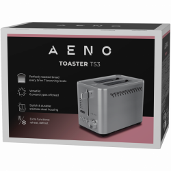 AENO mehanički toster 950 W, nerđajući čelik, 7 stepeni pečenja
