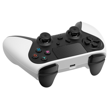 Game Pad gaming RAMPAGE Snopy Tactic White Bluetooth Dual Vibration PS4 Gamepad Joypad, 40929