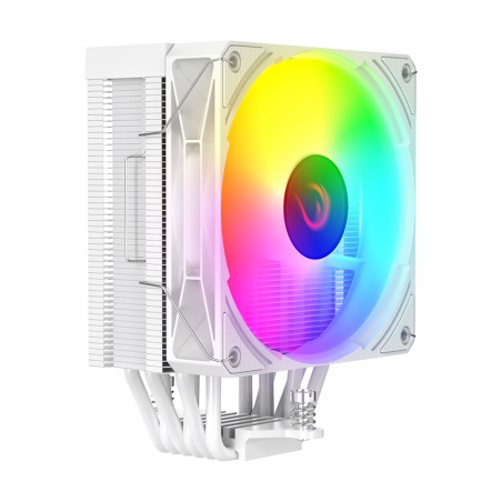 CPU hladnjak RAMPAGE OCTAGON C70 White 63CFM 12cm ARGB Temperature Display AM5/LGA1700 Compatible Air Cooled CPU Fan 41403